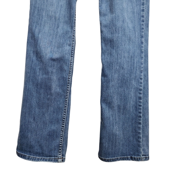 Harley Davidson HD Denim Blue Jeans Biker Moto Riding Bar Shield Womens Size 8 - Picture 3 of 11